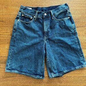NEARLY NEW Mid Rise Longline Denim Shorts by GAP